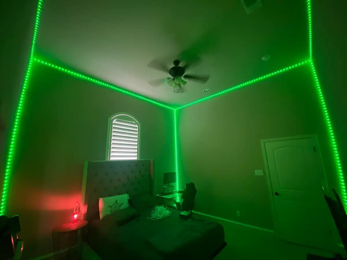 LED accent strip lighting in North Texas
